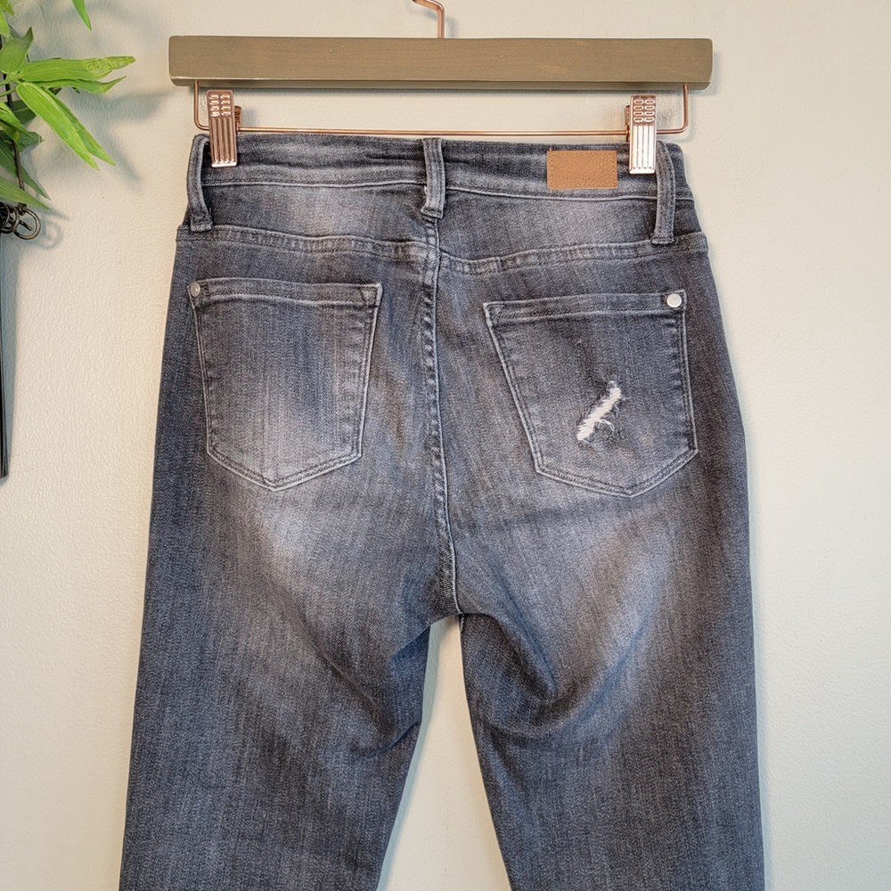 Judy Blue Skinny Fit High RiseDistressed Jegging Frayed Jeans 1 - Picture 9 of 12